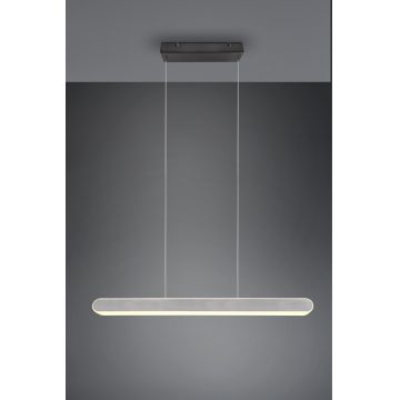 Lustra Helios, TRIO, 130x150 cm, 48W, 1x SMD, metal, argintiu lucios