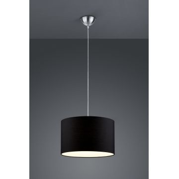 Lustra Hotel, TRIO, 40x150 cm, 60W, 1x E27, metal/textil, negru/argintiu