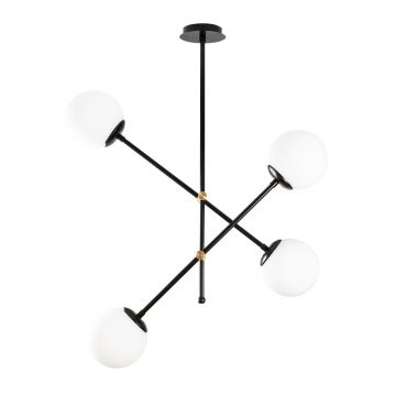 Lustra Lumea, Negru, 80x80x70 cm