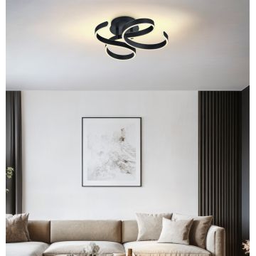 Plafoniera Francis, TRIO, 54x52x19.5 cm, 40W, 1x SMD, metal, antracit