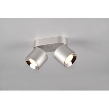 Plafoniera Guayana, TRIO, 18x8.7x12 cm, 10W, 2x GU10, metal, nichel mat