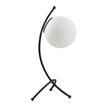 Veioză alb-negru cu abajur din sticlă (înălțime 43 cm) Yay – Opviq lights