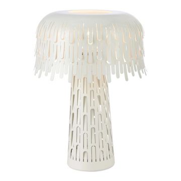 Veioză albă cu abajur din metal (înălțime 38 cm) Verbera – Markslöjd