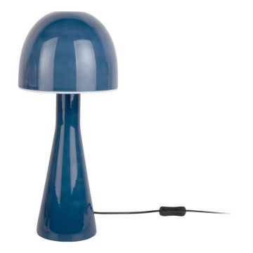 Veioză albastru-închis cu abajur din sticlă (înălțime 45 cm) Bombin – Leitmotiv