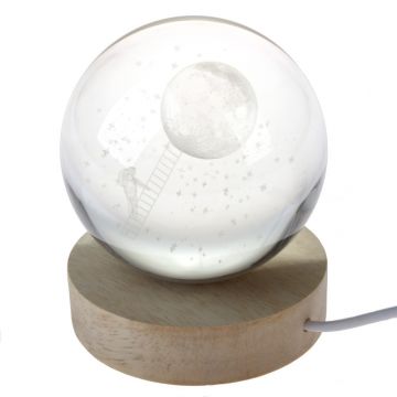 Veioză în culoare naturală LED (înălțime 9,5 cm) – Dakls