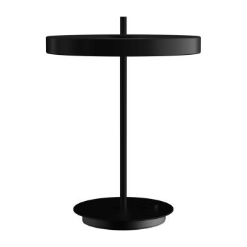 Veioză neagră LED cu intensitate reglabilă din metal cu abajur din metal (înălțime 41,5 cm) Asteria Table – UMAGE