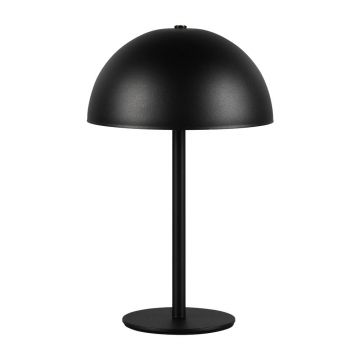 Veioză negru-mat LED cu abajur din metal (înălțime 21 cm) Munoz – Trio