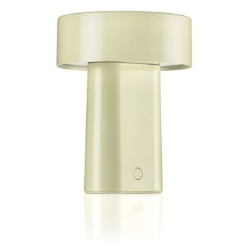 Veioză verde-deschis LED din plastic (înălțime 18 cm) Oblong – Zone