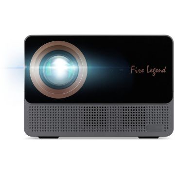 Acer Videoproiector Acer AOpen QF18s, 1920 x 1080 pixeli, 16:9, 800 lm, LCD, 30000 h, Wi-Fi, Negru-Gri