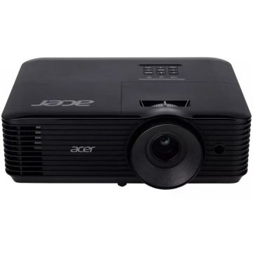Acer Videoproiector Acer X119H, SVGA 800x600, 4800 Lumeni, Boxa 3W, HDMI, DLP 3D Ready, HDMI 3D Ready, Negru