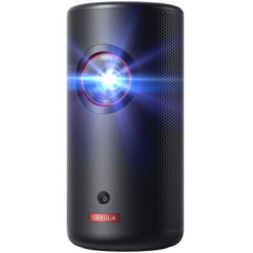 Anker Videoproiector portabil Anker Nebula Capsule 3 Laser, WiFi, 1080p, 300 ANSI-Lumens, Dolby Digital, Android TV 11.0, Negru