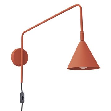 Aplică de perete teracotă cu alimentare la priză Zylo – Nice Lamps