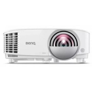 benq Videoproiector Benq MX808STH, DLP, XGA (1024 x 768), VGA, HDMI, USB, 3600 lumeni, Difuzor 10W (Alb)
