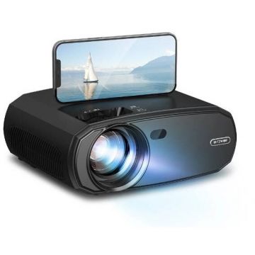 BlitzWolf Proiector LED BlitzWolf BW-VP13, Full HD, LCD, 3D, negru