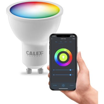 Calex Bec smart LED Calex SMD, 4.9W, 345 lumeni, RGB + 2200-4000K, GU10