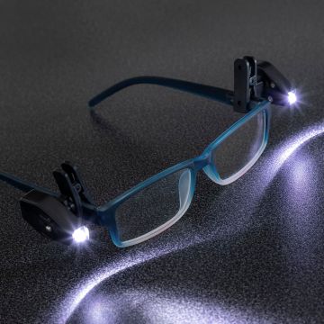 Clips cu LED pentru Ochelari 360º InnovaGoods 2 Unitati
