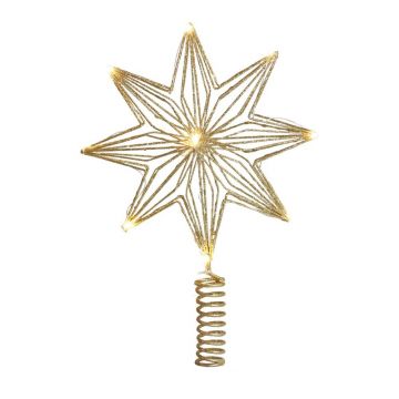 Decorațiune luminoasă aurie cu baterii Chloe – Sirius
