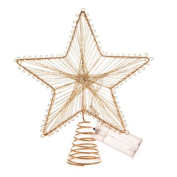 Decorațiune luminoasă aurie cu baterii Startop – Dakls