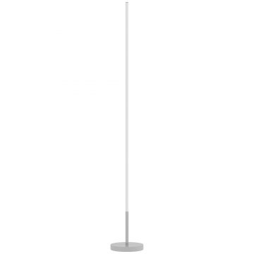 HOMCOM Lampă de Podea LED Reglabilă cu Telecomandă de 150cm Înălțime, Argintiu | Aosom Romania