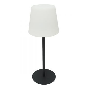 Lampa de masa LED de exterior 2W reincarcabila, 3.7V 1200mAh, USB 5V 1A, negru, Cod: BK69926, Brand: BRECKNER GERMANY