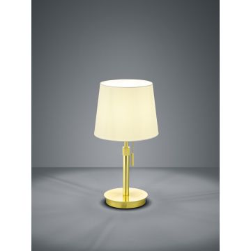 Lampa de masa Lyon, TRIO, 25.5x56 cm, 60W, 1x E27, metal, bronz mat/alb