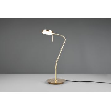 Lampa de masa Monza, TRIO, 19x46x57 cm, 12W, 1x SMD, metal, bronz mat