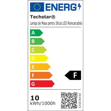Lampa de Masa pentru Sticla LED Reincarcabila Wireless, Control Tactil, Tricolor RGB Intensitate Reglabila 10W, IP5