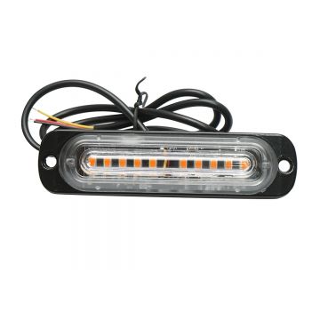 Lampa gabarit LED 12-24V, 10W, galben, 10 LED-uri 110x30x10mm, Cod: BK79850