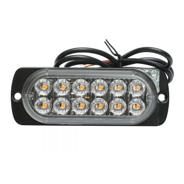 Lampa gabarit LED 12-24V, 12W, galben, 12 LED-uri 110x40x12mm , Cod: BK79849