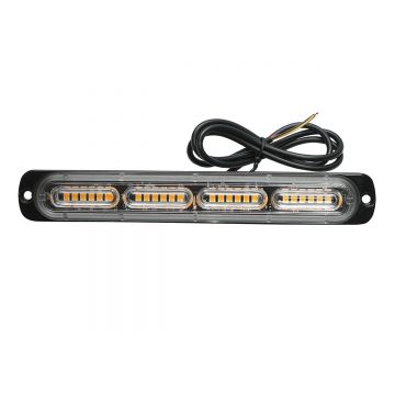 Lampa gabarit LED 12-24V, 24W, galben, 24 LED-uri 190x28x10mm, Cod: BK79848