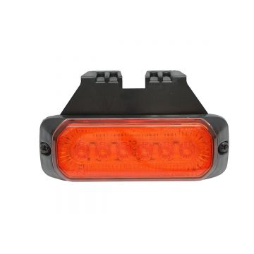 Lampa laterala gabarit LED cu suport 12-24V, galben 132x46mm , Cod: BK79675, Brand: BRECKNER GERMANY
