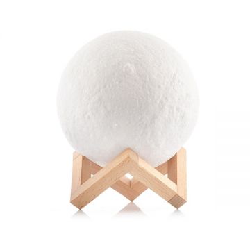 Lampa LED, Moondy, in forma de luna, 15 cm