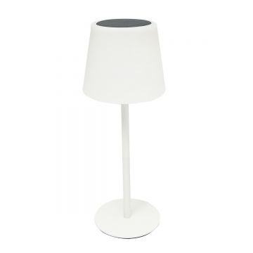 Lampa solara LED 2W, panou solar 0.7W, baterie 3.7V 1200mAh, USB 5V 1A, alb, Cod: BK69930, Brand: BRECKNER GERMANY