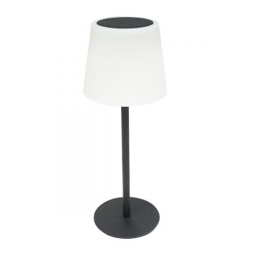 Lampa solara LED 2W, panou solar 0.7W, baterie 3.7V 1200mAh, USB 5V 1A, negru, Cod: BK69929, Brand: BRECKNER GERMANY