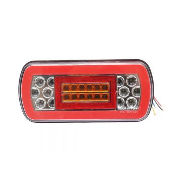 Lampa stop spate LED 12V dreptunghiulara 230x105x55mm , Cod: BK98662, Breckner Germania