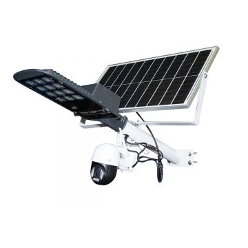 Lampa stradala LED 100W cu panou solar 40W si camera supraveghere 4G , Cod: BK69685, Brand: BRECKNER GERMANY