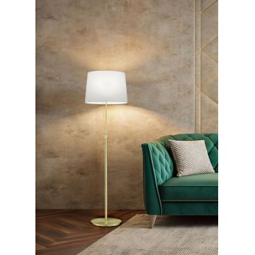 Lampadar Lyon, TRIO, 46.3x180 cm, 60W, 3x E27, metal, bronz mat/alb