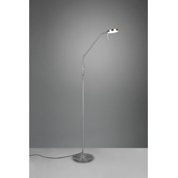 Lampadar Monza, TRIO, 25x50x145 cm, 12W, 1x SMD, metal, nichel mat