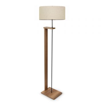 Lampadar, Opviq, mdf si pvc, bej si lemn, 150 cm