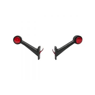 Lampi laterale de gabarit cu LED 12/24V, rosu-alb, Cod: BK69447, Brand: BRECKNER GERMANY