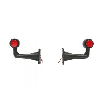 Lampi laterale de gabarit cu LED 12/24V, rosu-alb, Cod: BK69449, Brand: BRECKNER GERMANY