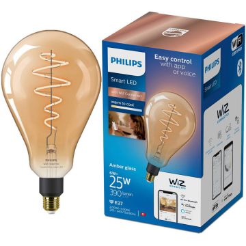 Philips Bec LED inteligent vintage Philips filament chihlimbariu, Wi-Fi, Bluetooth, PS160