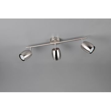 Plafoniera Nancy, RL, 47.5x8x15.5 cm, 35W, 3x GU10, metal, nichel mat