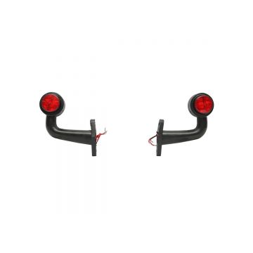 Set lampi laterale de gabarit cu LED 12/24V, rosu-alb FR0115, Cod: BK69448, Brand: BRECKNER GERMANY