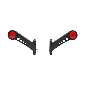 Set lampi laterale de gabarit cu LED 12-24V, rosu-alb, PVC elastic, Cod: BK69516, Brand: BRECKNER GERMANY