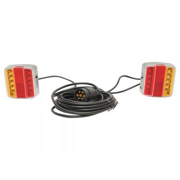 Set lampi LED pentru remorca cu cablu 2,5/7M, fisa 7 pini, Cod: BK69647, Brand: BRECKNER GERMANY