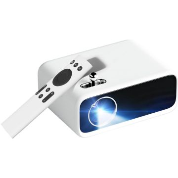 Xiaomi Videoproiector led Xiaomi Wanbo mini pro, 250 ansi lumen, 1280x720, android 9.0, WIFI, corectie 4 puncte, Alb
