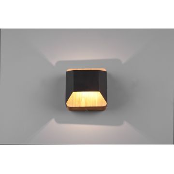 Aplica de perete Arino, TRIO, 12.2x12 cm, 4.3W, 1x SMD, metal, negru mat/natur