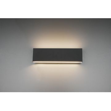 Aplica de perete Concha, TRIO, 28x8 cm, 6W, 2x SMD, metal, antracit