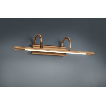 Aplica de perete Cuadro, TRIO, 48x10.5 cm, 8W, 1x SMD, metal, bronz antic